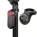 Seat post mount shown alongside radar tail light on seatpost