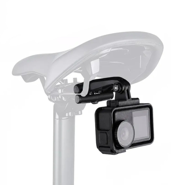Saddle Rail Mount installed on bike with rear light