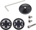 Universal Bike Computer Top Mount Adapter with Garmin, Bryton and Cateye brackets, screws and hex key