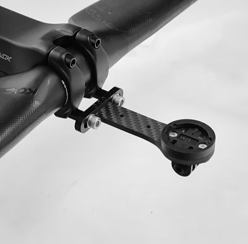 Integrated Carbon Fiber Out-Front Bike Mount Kit (Garmin / Bryton / Light & Action Camera)