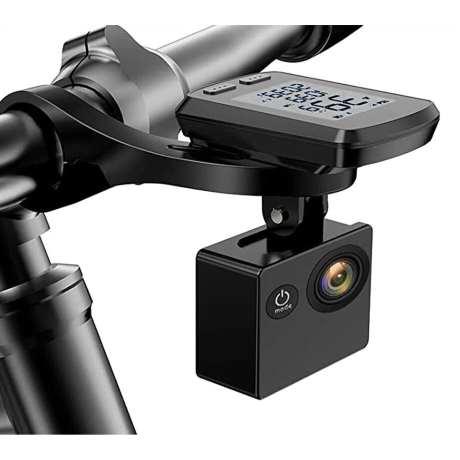 Aluminum out-front handlebar mount with Garmin and GoPro adapter