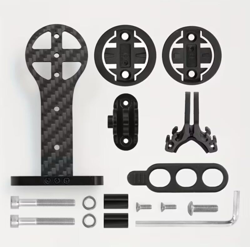 Integrated Carbon Fiber Out-Front Bike Mount Kit (Garmin / Bryton / Light & Action Camera)